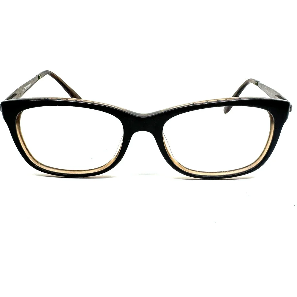 Juicy Couture JU 130 ERT Black Brown Leopard Square Eyeglasses Frames Only H9857
